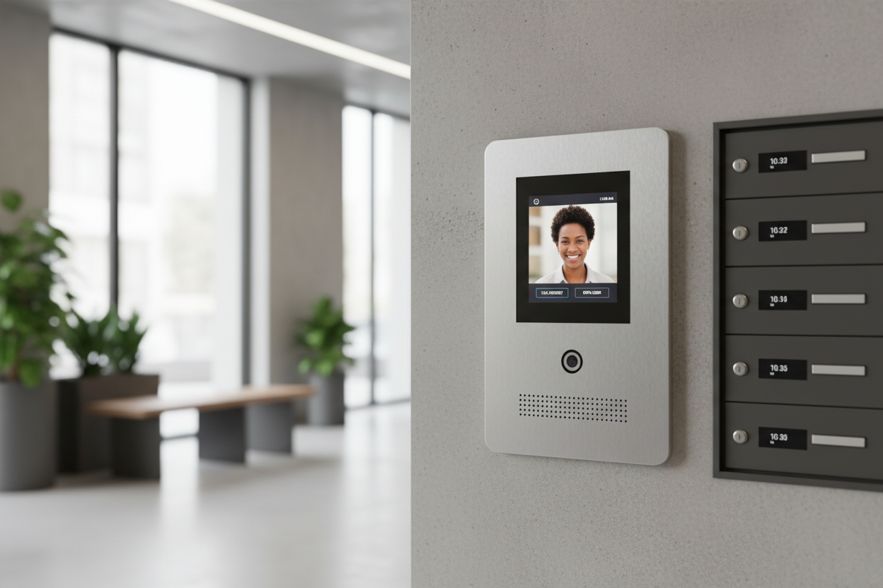 intercom video in complex