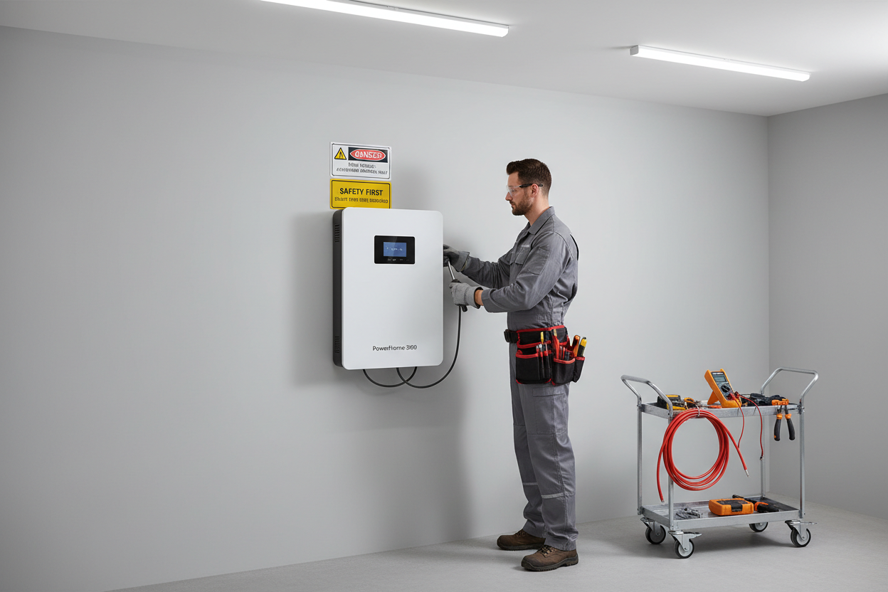 veilig werken met thuis battriij